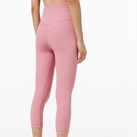 Lululemon Align Crop 21" *Cross Waist Pink Taupe 6 - Picture 3 of 8